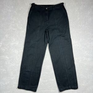Lauren Jeans Co Ralph Lauren Jeans Womens 12 Black High Rise Tapered Denim